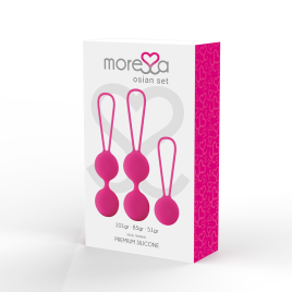 MORESSA - SET OSIAN PREMIUM SILICONE ROSA (Osian One - 51 g  Osian Two - 101 g  Osian Three 85 g)