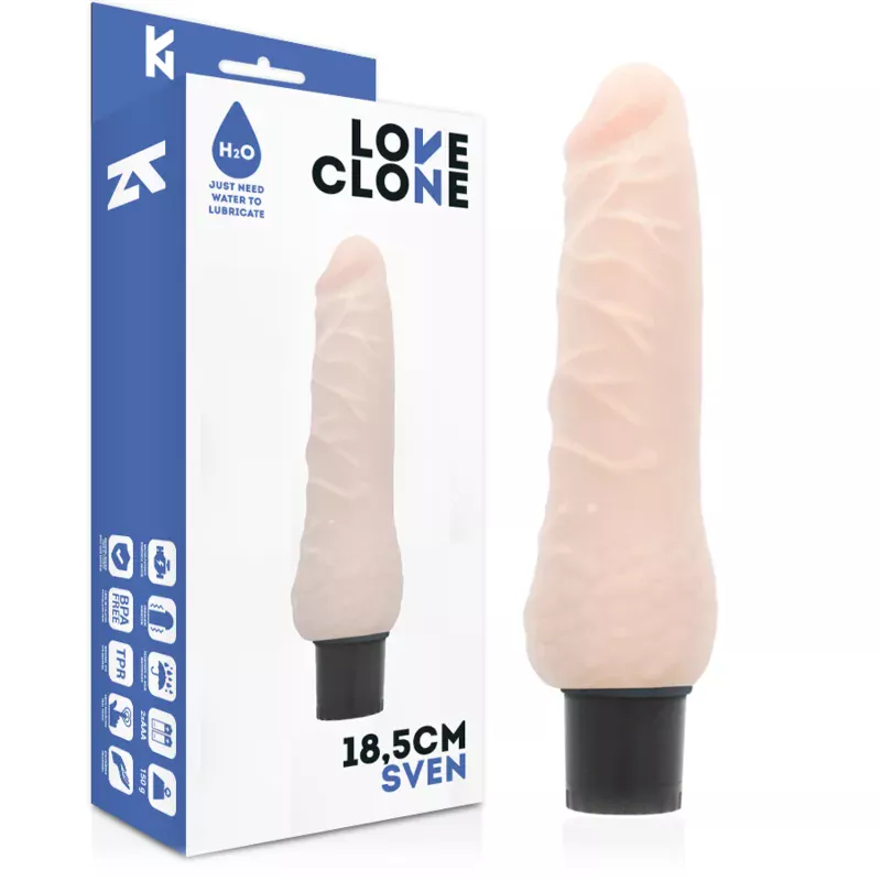 LOVECLONE - VIBRATEUR AUTOLUBRIFIANT SVEN 18.5 CM -O- 3.3 CM LOVECLONE - VIBRATEUR AUTOLUBRIFIANT SVEN 18.5 CM -O- 3.3 CM
