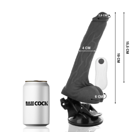 BASECOCK - VIBRATEUR NATUREL RÉALISTE TÉLÉCOMMANDE 19 CM