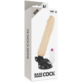BASECOCK - VIBRATEUR RÉALISTE TÉLÉCOMMANDE NATUREL 20 CM