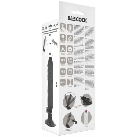 BASECOCK - REALISTISCHER NATÜRLICHER FERNBEDIENUNGSVIBRATOR 20 CM