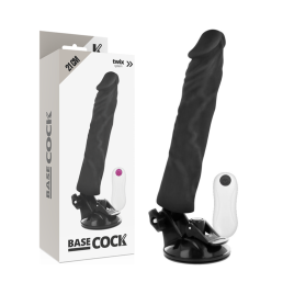 BASECOCK - VIBRATEUR RÉALISTE TÉLÉCOMMANDE NATUREL 21CM