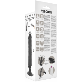 BASECOCK - VIBRATEUR RÉALISTE TÉLÉCOMMANDE NATUREL 21CM