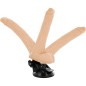 BASECOCK - VIBRATEUR ARTICULABLE TÉLÉCOMMANDE NOIR 18.5 CM -O- 4 CM