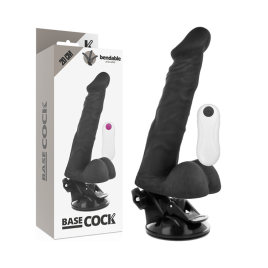 BASECOCK - VIBRATORE ARTICOLABILE TELECOMANDO NATURALE 20 CM