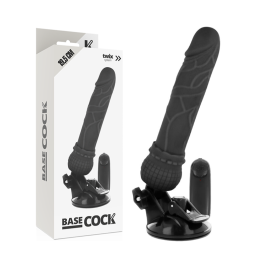 BASECOCK - REALISTISCHER VIBRATOR MIT FERNBEDIENUNG NATÜRLICHER 19,5 CM