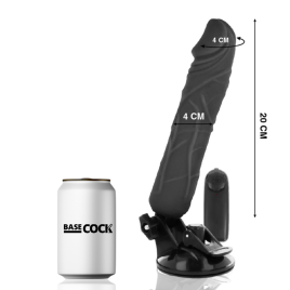 BASECOCK - VIBRATORE TELECOMANDO NATURALE REALISTICO 20 CM