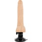 BASECOCK - VIBRATEUR RÉALISTE NOIR TÉLÉCOMMANDE AVEC TESTICULES 20 CM