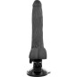 BASECOCK - REALISTISCHER VIBRATOR MIT FERNBEDIENUNG SCHWARZ MIT HODEN 20 CM