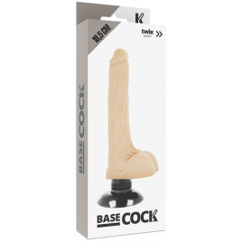 BASECOCK - REALISTISCHER VIBRATOR 2-1 NATÜRLICH 18,5 CM