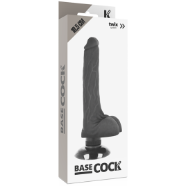 BASECOCK - REALISTISCHER VIBRATOR 2-1 NATÜRLICH 18,5 CM