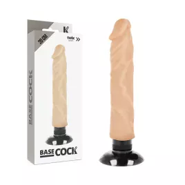 BASECOCK - REALISTISCHER VIBRATOR 2-1 NATÜRLICH 20 CM