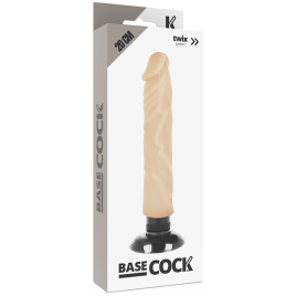BASECOCK - REALISTISCHER VIBRATOR 2-1 NATÜRLICH 20 CM