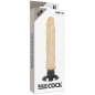 BASECOCK - VIBRATEUR RÉALISTE 2-1 NATUREL 20 CM BASECOCK - VIBRATEUR RÉALISTE 2-1 NATUREL 20 CM