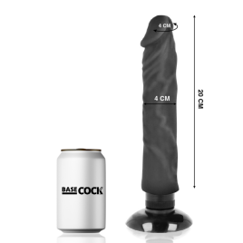 BASECOCK - REALISTIC VIBRATOR 2-1 FLESH 20 CM