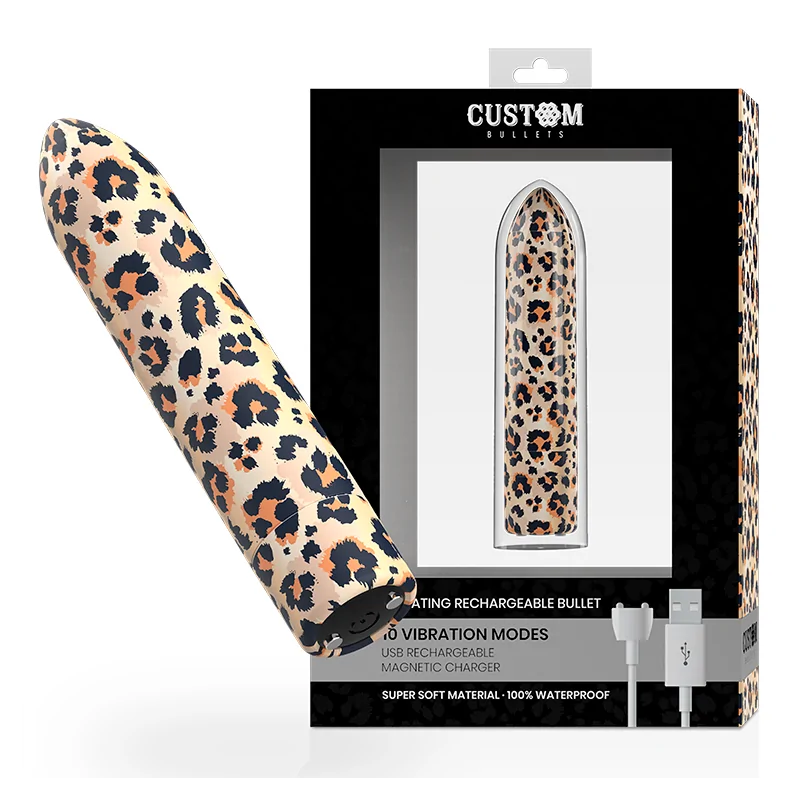 CUSTOM BULLETS - PERSONALIZZATI RICARICABILI LEOPARD 10 INTENSITÀ