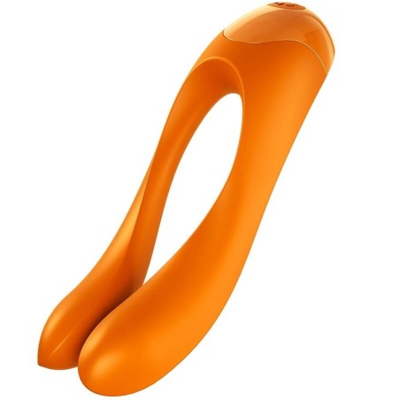 SATISFYER - VIBRATEUR DOIGTS CANDY CANE NOIR