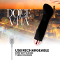 DOLCE VITA - VIBRATORE RICARICABILE ONE BLACK 10 VELOCITÀ DOLCE VITA - VIBRATORE RICARICABILE ONE BLACK 10 VELOCITÀ