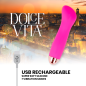 DOLCE VITA - VIBRATORE RICARICABILE ONE ROSA 7 VELOCITÀ DOLCE VITA - VIBRATORE RICARICABILE ONE ROSA 7 VELOCITÀ