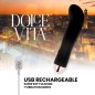 DOLCE VITA - VIBRATEUR RECHARGEABLE DEUX NOIR 7 VITESSES DOLCE VITA - VIBRATEUR RECHARGEABLE DEUX NOIR 7 VITESSES