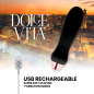 DOLCE VITA - AUFLADBARER VIBRATOR FÜNF SCHWARZ 7 GESCHWINDIGKEITEN DOLCE VITA - AUFLADBARER VIBRATOR FÜNF SCHWARZ 7 GESCHWINDIGKEITEN