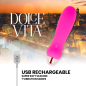 DOLCE VITA - AUFLADBARER VIBRATOR FÜNF ROSA 7 GESCHWINDIGKEITEN DOLCE VITA - AUFLADBARER VIBRATOR FÜNF ROSA 7 GESCHWINDIGKEITEN