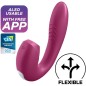 SATISFYER - APPLICATION SUNRAY STIMULATEUR ET VIBRATEUR ROUGE SATISFYER - APPLICATION SUNRAY STIMULATEUR ET VIBRATEUR ROUGE