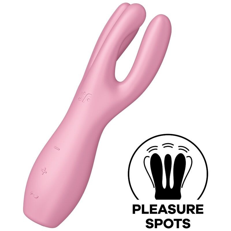 SATISFYER THREESOME 3 VIBRATOR - PINK