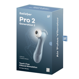 SATISFYER PRO 2 AIR PULSE STIMULATOR - BLUE