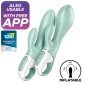 SATISFYER - AIR PUMP BUNNY 5+ APPLICATION GONFLABLE LAPIN VIBRATEUR VERT SATISFYER - AIR PUMP BUNNY 5+ APPLICATION GONFLABLE LAPIN VIBRATEUR VERT