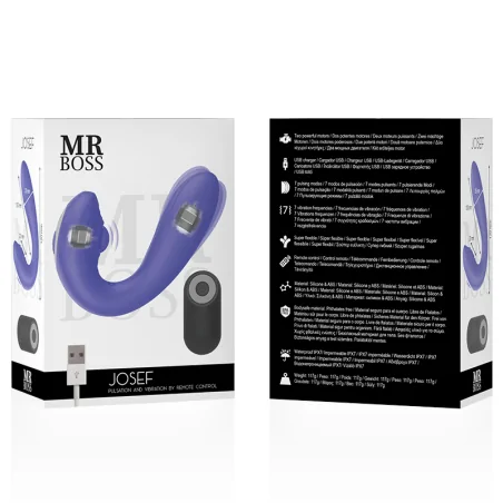 MR BOSS - JOSEF TÉLÉCOMMANDE PULSATION VIBRATION POUR COUPLES