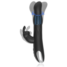 BRILLY GLAM- MOEBIUS RABBIT VIBRATOR  ROTATOR COMPATIBLE WITH WATCHME WIRELESS TECHNOLOGY