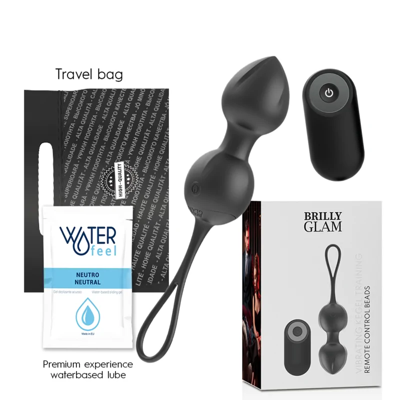 BRILLY GLAM - VIBRATING KEGEL BEADS REMOTE CONTROL BRILLY GLAM - VIBRATING KEGEL BEADS REMOTE CONTROL