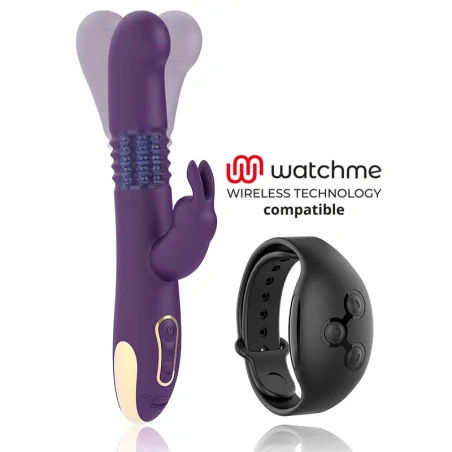 TREASURE - BASTIAN RABBIT UP DOWN, ROTATOR VIBRATOR KOMPATIBEL MIT WATCHME WIRELESS TECHNOLOGY