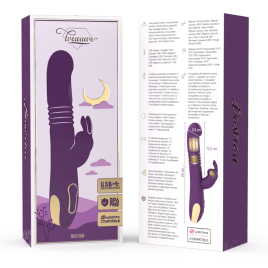 TREASURE - BASTIAN RABBIT UP  DOWN, ROTATOR  VIBRATOR COMPATIBLE WITH WATCHME WIRELESS TECHNOLOGY