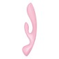 SATISFYER TRIPLE OH HYBRID VIBRATION - BLUE SATISFYER TRIPLE OH HYBRID VIBRATION - BLUE