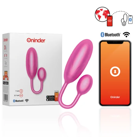 ONINDER - ŒUF VIBRANT DENVER ROSE 7 X 2,7 CM APPLICATION GRATUITE