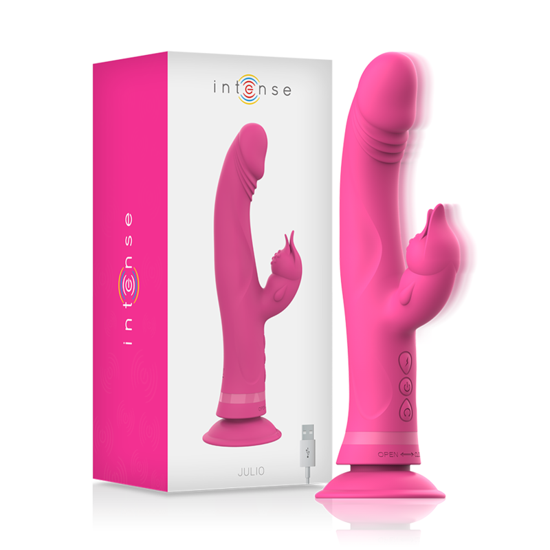 INTENSE - JULIO RABBIT VIBRATOR ROSA SILIKON INTENSE - JULIO RABBIT VIBRATOR ROSA SILIKON