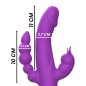 INTENSE - VIBRATEUR EN SILICONE CASANOVA RABBIT TRIPLE MOTEUR VIOLET INTENSE - VIBRATEUR EN SILICONE CASANOVA RABBIT TRIPLE MOTEUR VIOLET