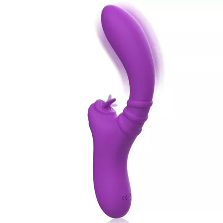 INTENSE - VIBRATEUR FLEXIBLE HARRY AVEC LANGUE VIOLET