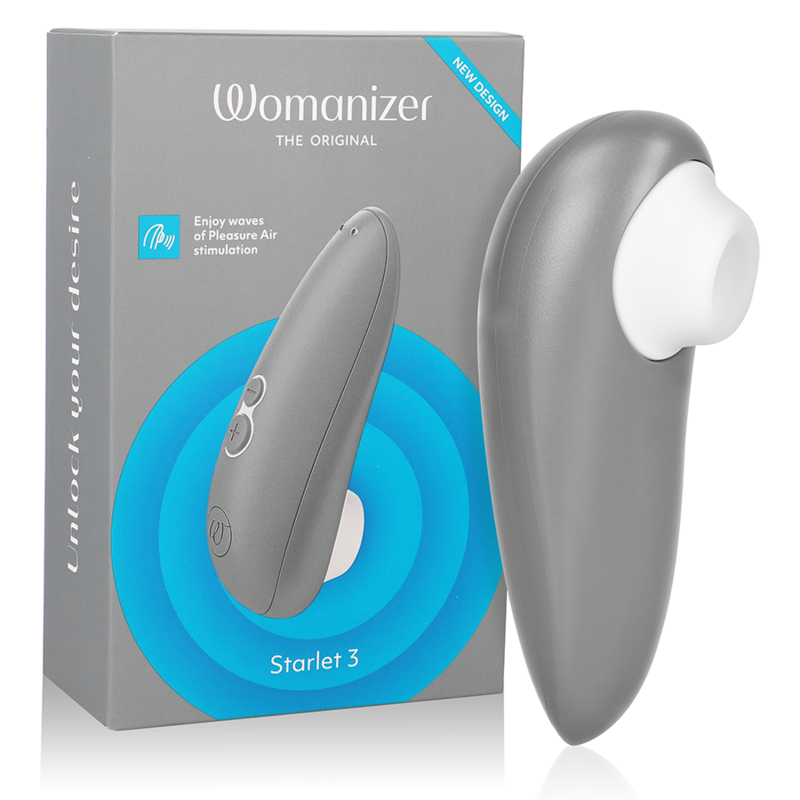 WOMANIZER - STIMULATEUR CLITORAL STARLET 3 GRIS WOMANIZER - STIMULATEUR CLITORAL STARLET 3 GRIS
