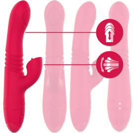 INTENSE - VIBRATEUR UP  DOWN RECHARGEABLE MULTIFONCTION DUA AVEC LANGUE ROUGE