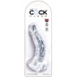 KING COCK - CLEAR PÉNIS COURBE RÉALISTE AVEC BOULES 16.5 CM TRANSPARENT KING COCK - CLEAR PÉNIS COURBE RÉALISTE AVEC BOULES 16.5 CM TRANSPARENT