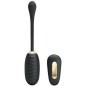 PRETTY LOVE - DOREEN OEUF VIBRANT RECHARGEABLE DE LUXE NOIR TÉLÉCOMMANDE