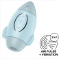 SATISFYER - MISSION CONTROL BLUE SMALL DOUBLE IMPULSE VIBRATOR SATISFYER - MISSION CONTROL BLUE SMALL DOUBLE IMPULSE VIBRATOR