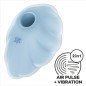SATISFYER - CLOUD DANCER BLUE AIR PULSE VIBRATOR SATISFYER - CLOUD DANCER BLUE AIR PULSE VIBRATOR