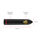 ONINDER - BERLIN VIBRATEUR BULLET NOIR 9 MODES 8,5 X 2 CM - APPLICATION GRATUITE ONINDER - BERLIN VIBRATEUR BULLET NOIR 9 MODES 8,5 X 2 CM - APPLICATION GRATUITE