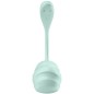 SATISFYER - APPLICATION GRATUITE STIMULATEUR DE POINT G PÉTALE LISSE VERT D'EAU