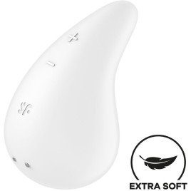SATISFYER - VIBRATEUR DEW DROP LAY-ON BLEU