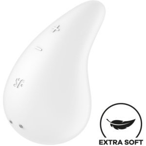 SATISFYER - VIBRATEUR DEW DROP LAY-ON BLEU